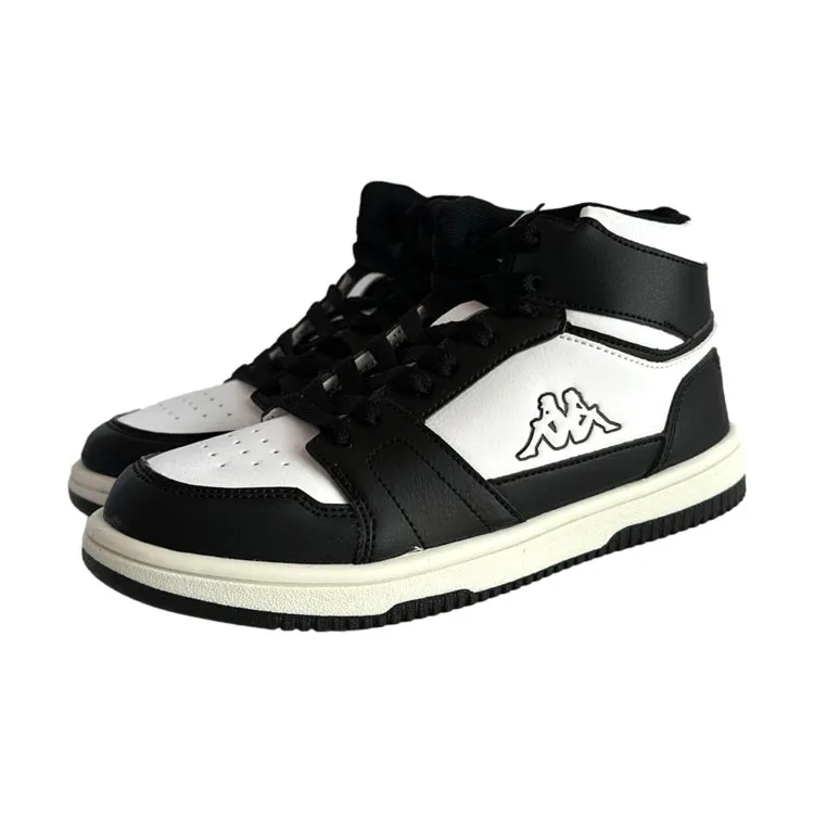 Kappa Logo Basin Kid Sneakers Black White Unisex