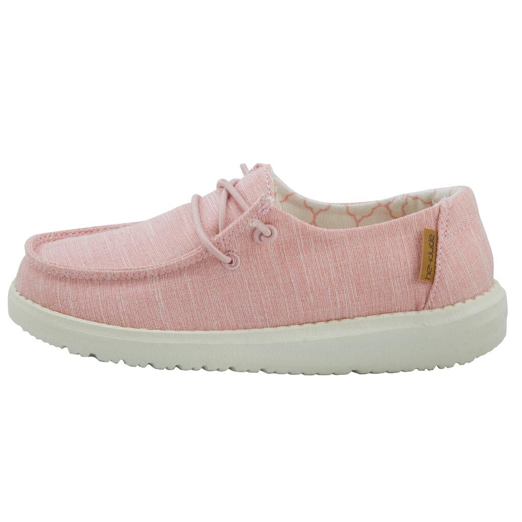 Kid's Wendy Youth Linen Moc in Cotton Candy 