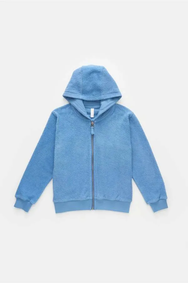 Kids Blue&Cream Kid's Zip Hoodie - Blue