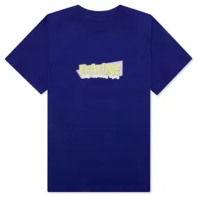 Cobalt Blue Kids Retro T-Shirt