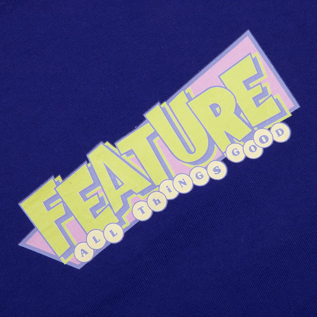 Cobalt Blue Kids Retro T-Shirt