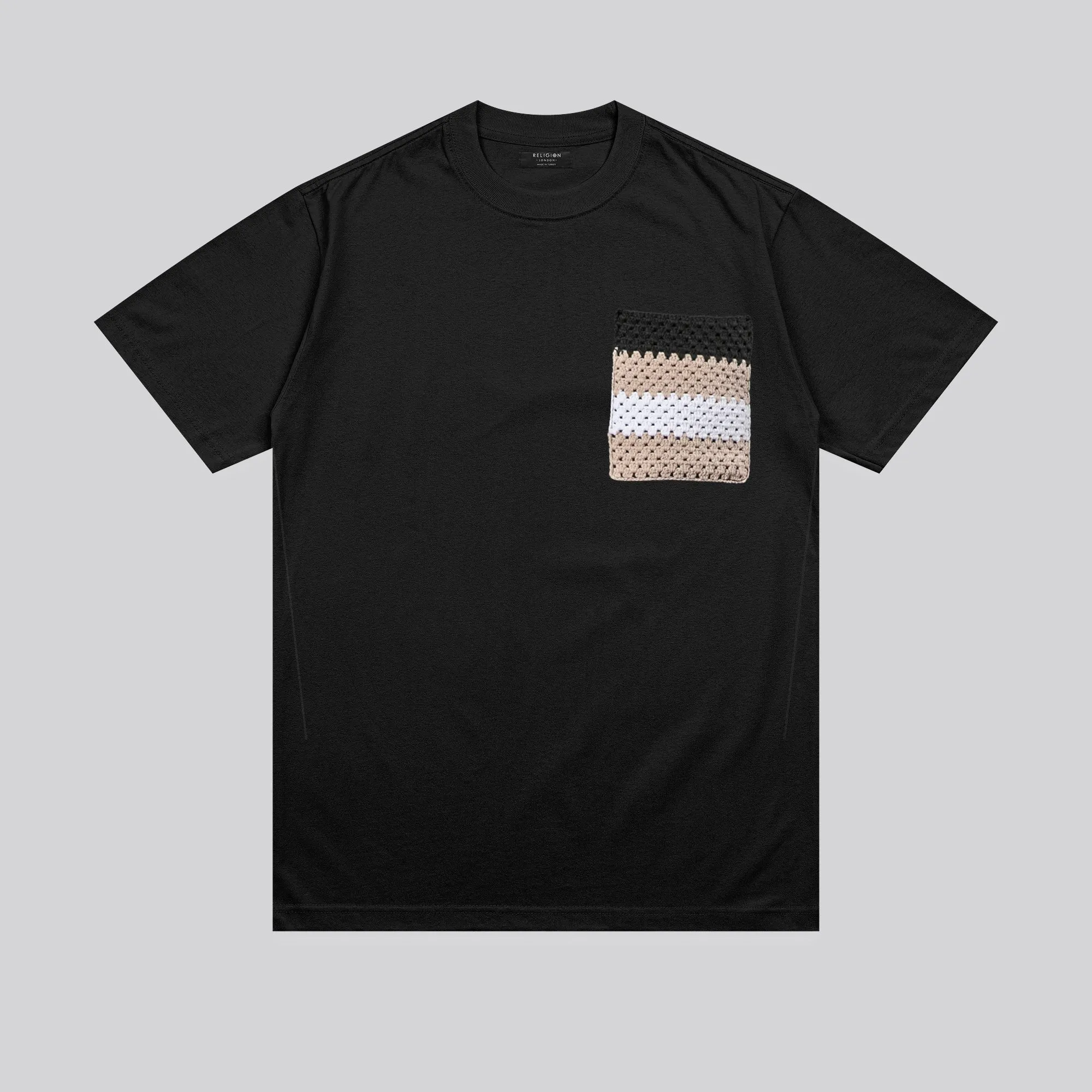 KNIT POCKET T-SHIRT BLACK