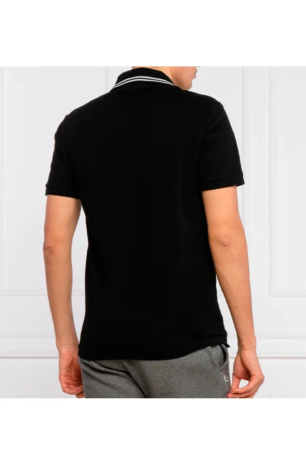 Lacoste Black Polo - Sport Contrast Polo