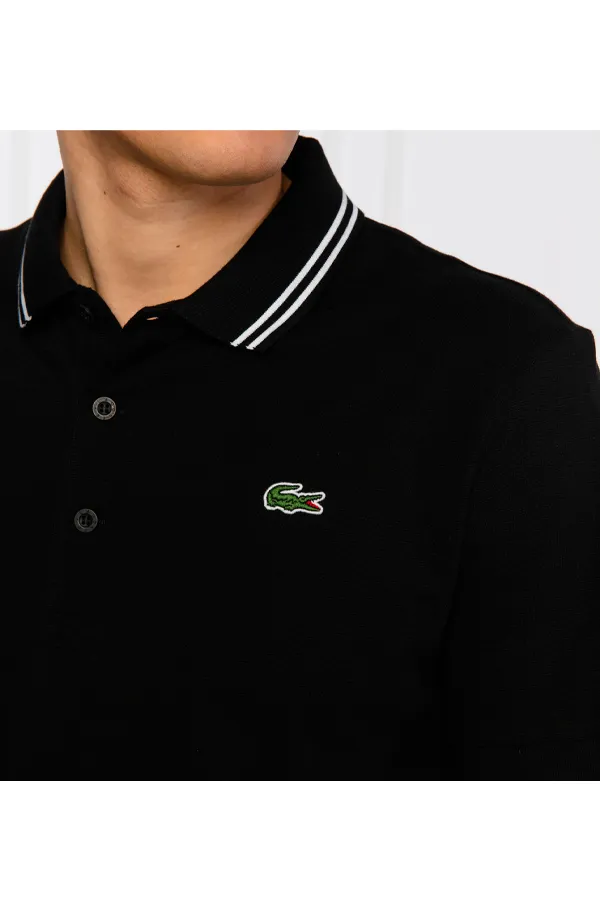 Lacoste Black Polo - Sport Contrast Polo