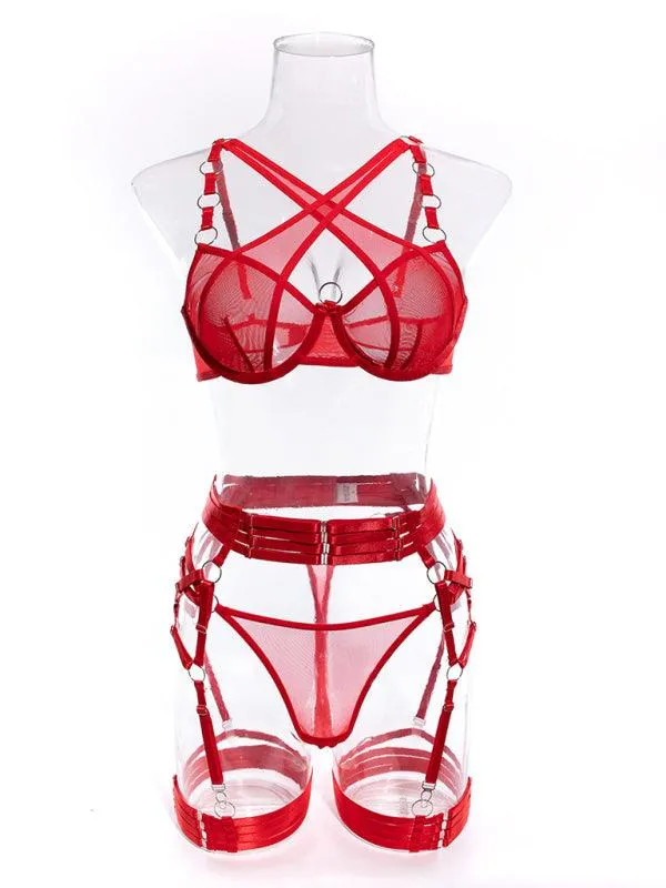 Ladies Strappy Lingerie Sets