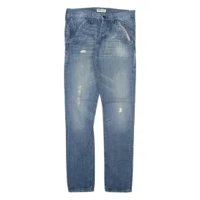 LEE Womens Jeans Blue Regular Straight W30 L31