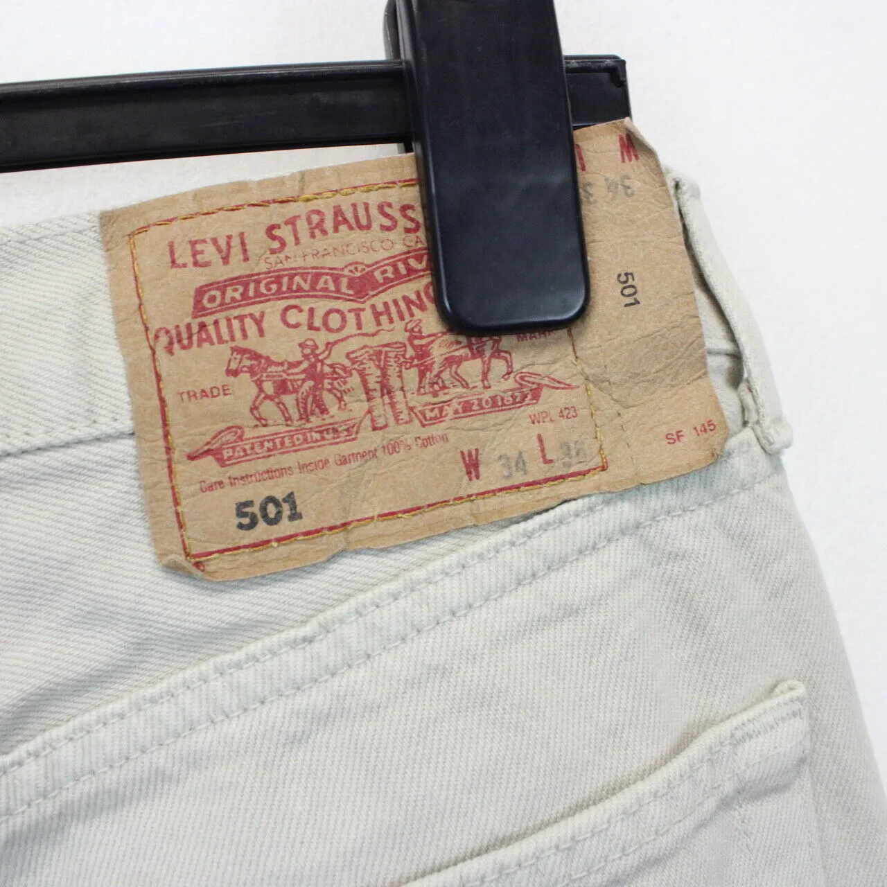 LEVIS 501 Jeans Beige | W33 L36