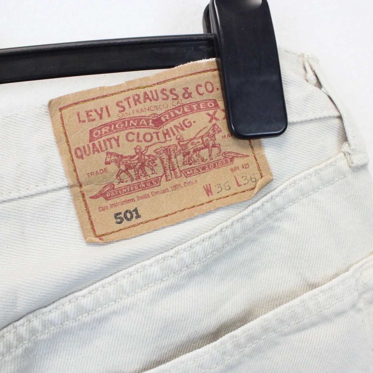 LEVIS 501 Jeans Beige | W36 L28