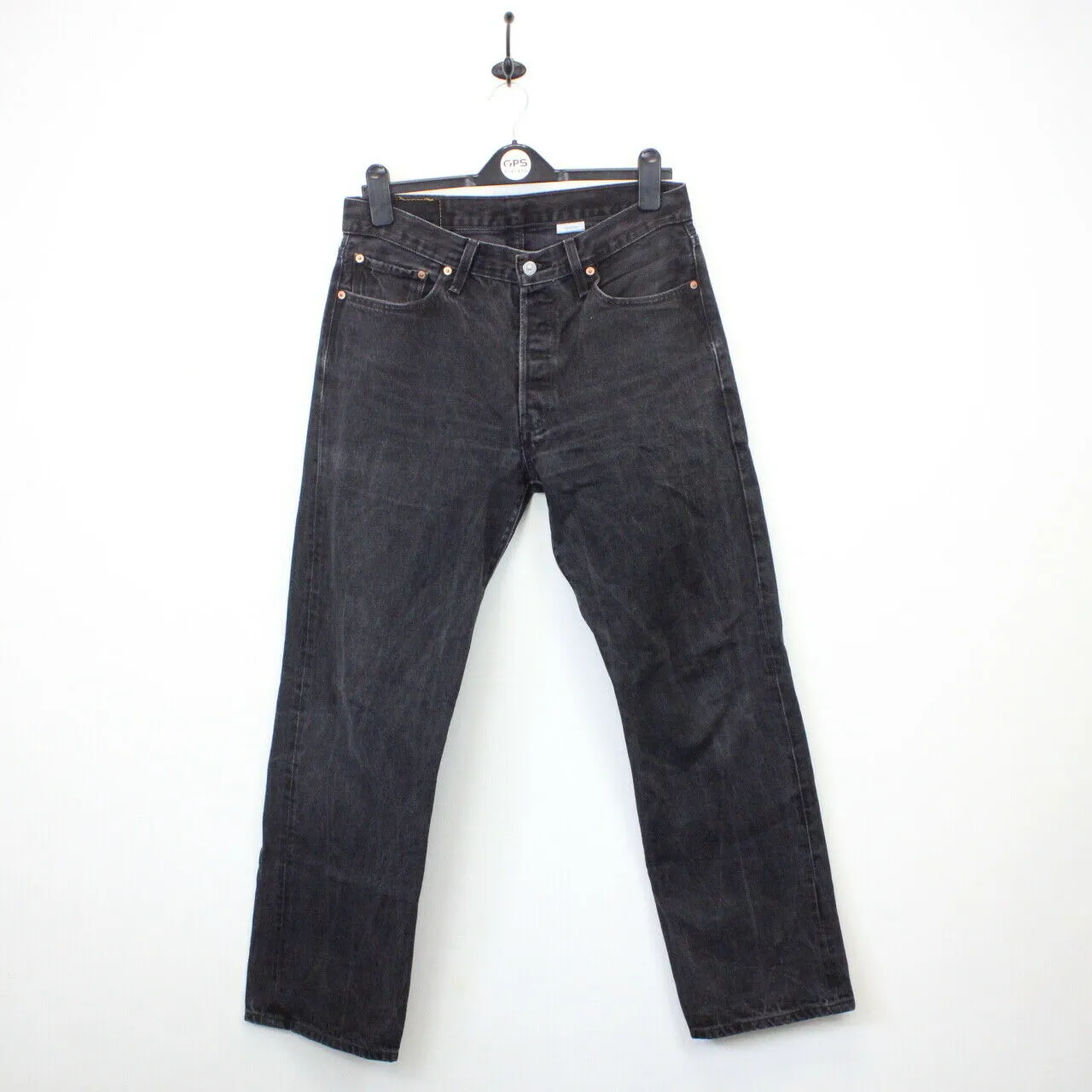 LEVIS 501 Jeans Black Charcoal | W33 L32