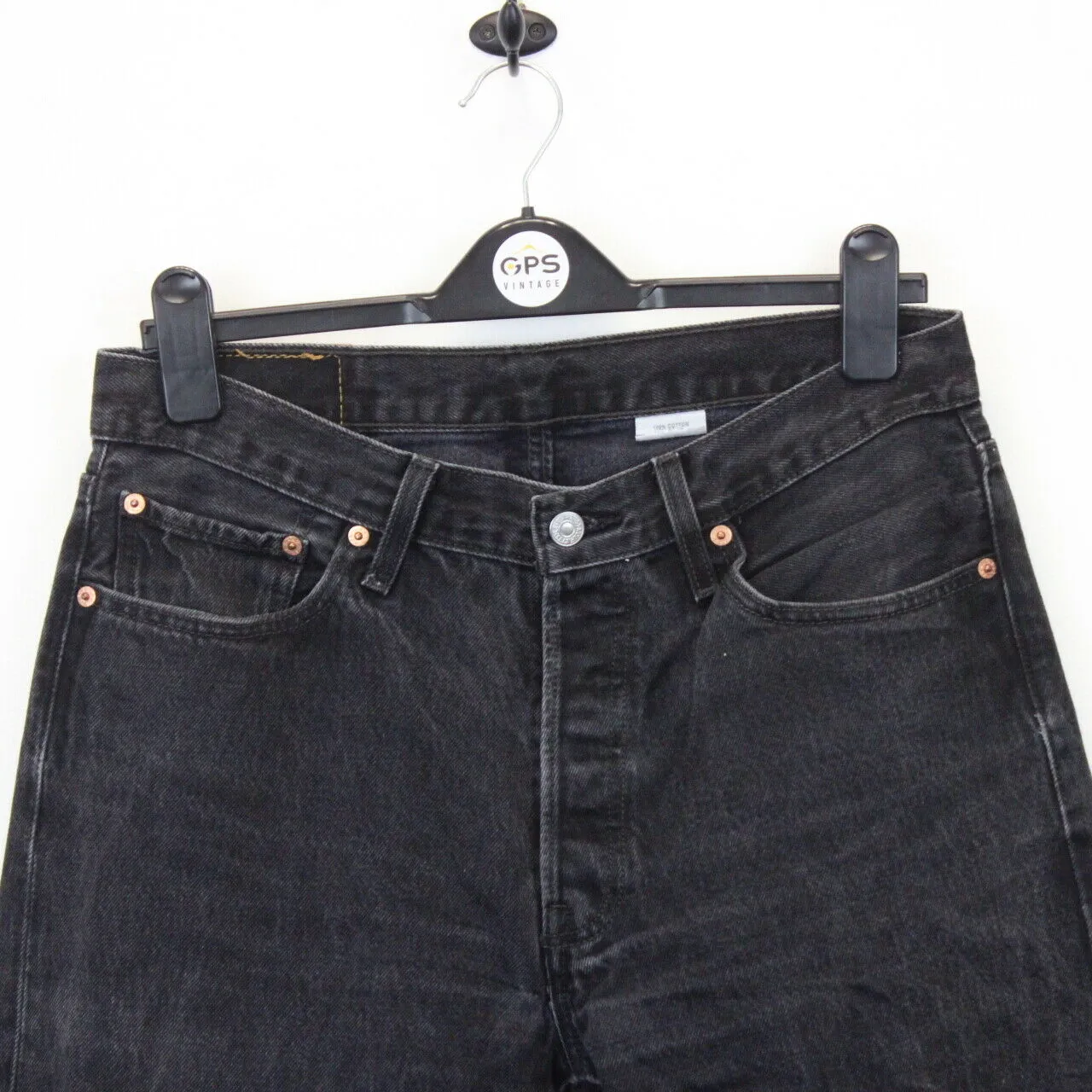 LEVIS 501 Jeans Black Charcoal | W33 L32