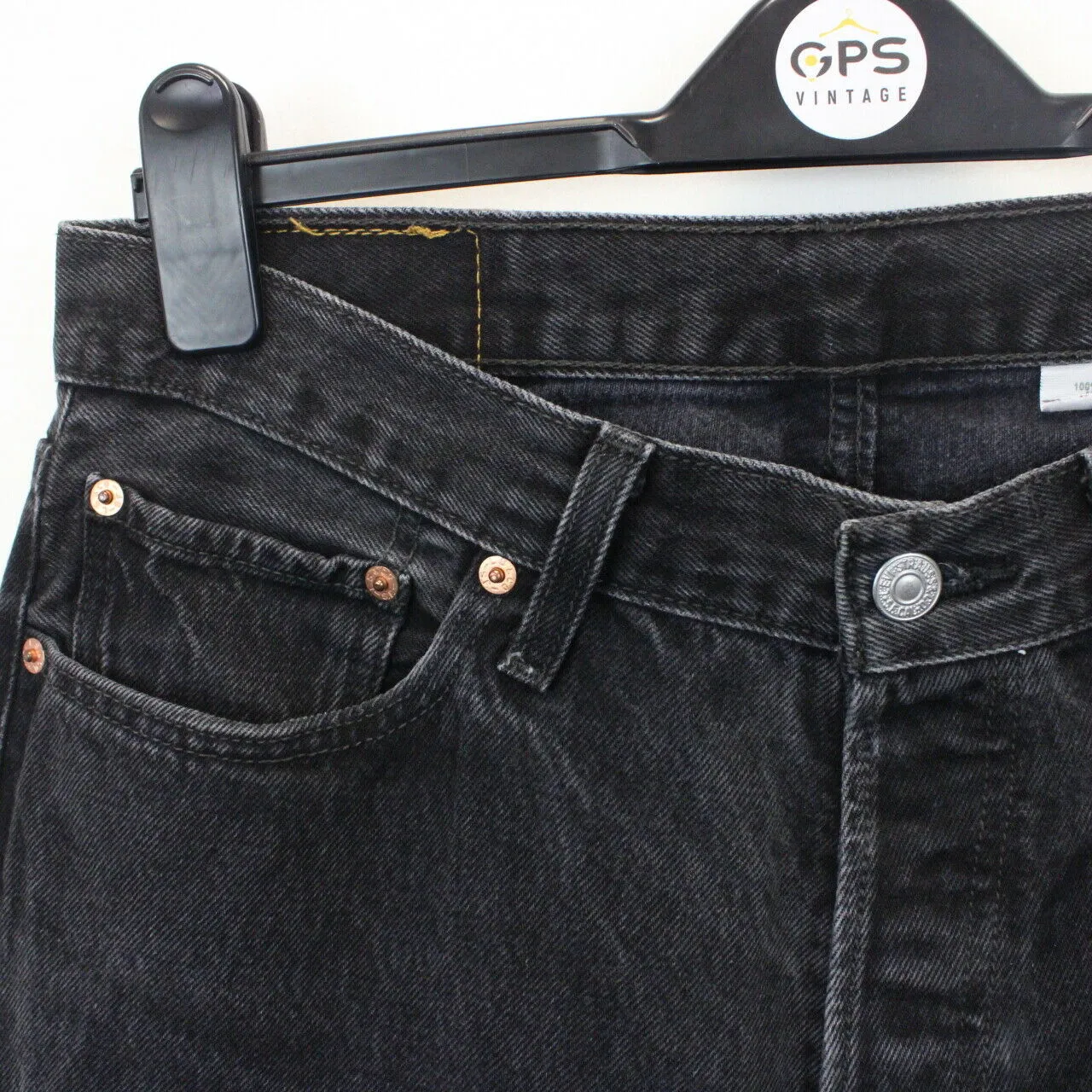 LEVIS 501 Jeans Black Charcoal | W33 L32