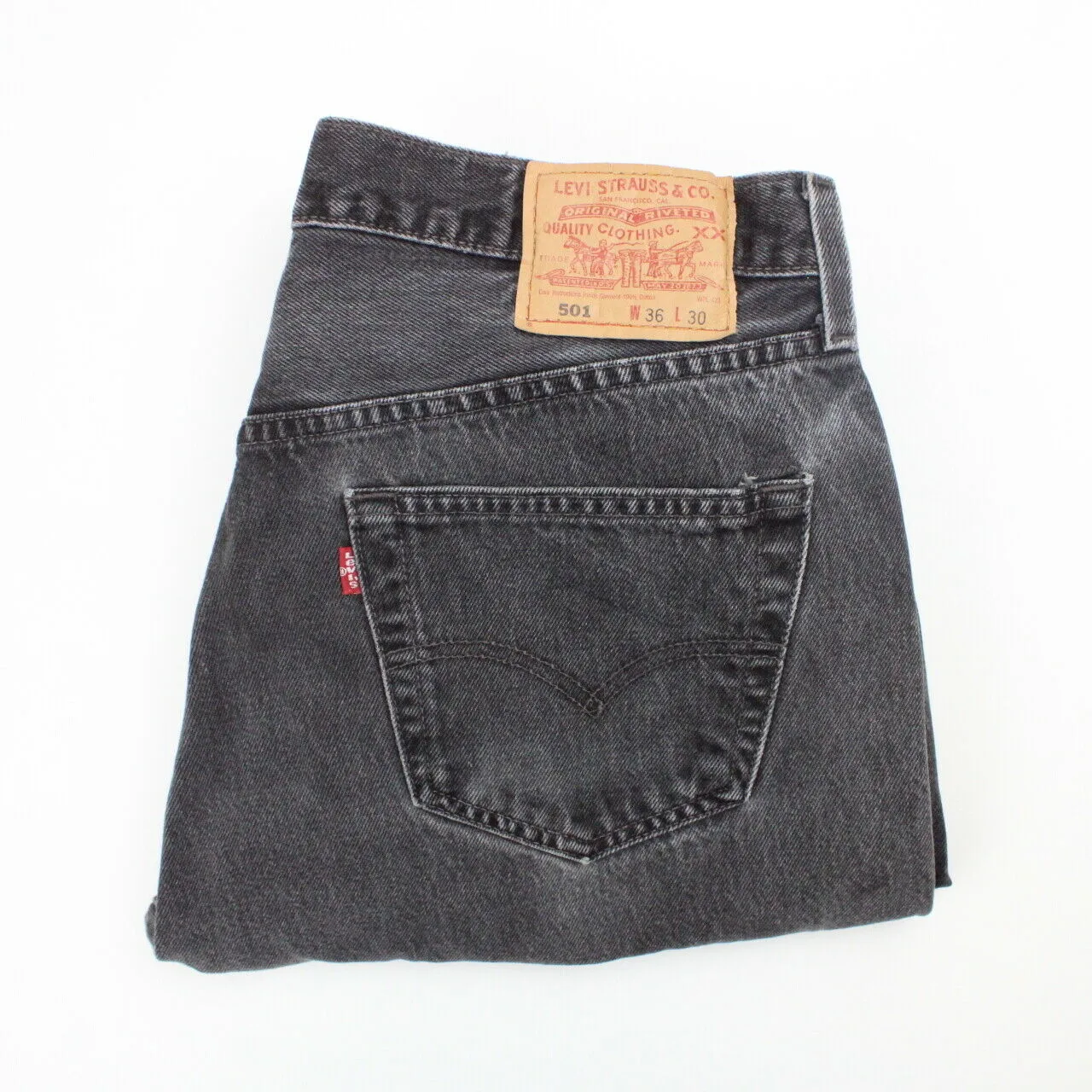 LEVIS 501 Jeans Black Charcoal | W34 L30