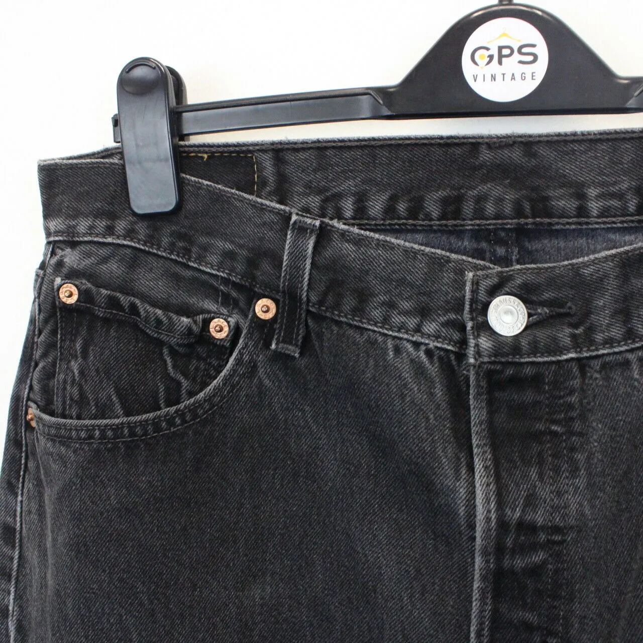 LEVIS 501 Jeans Black Charcoal | W34 L30