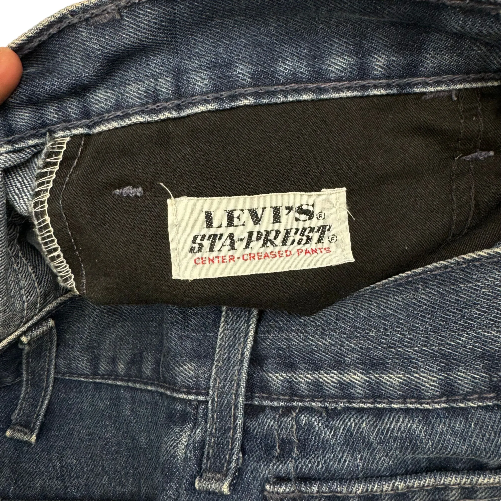 Levi's Sta-Prest Center-Creased Jeans Blue