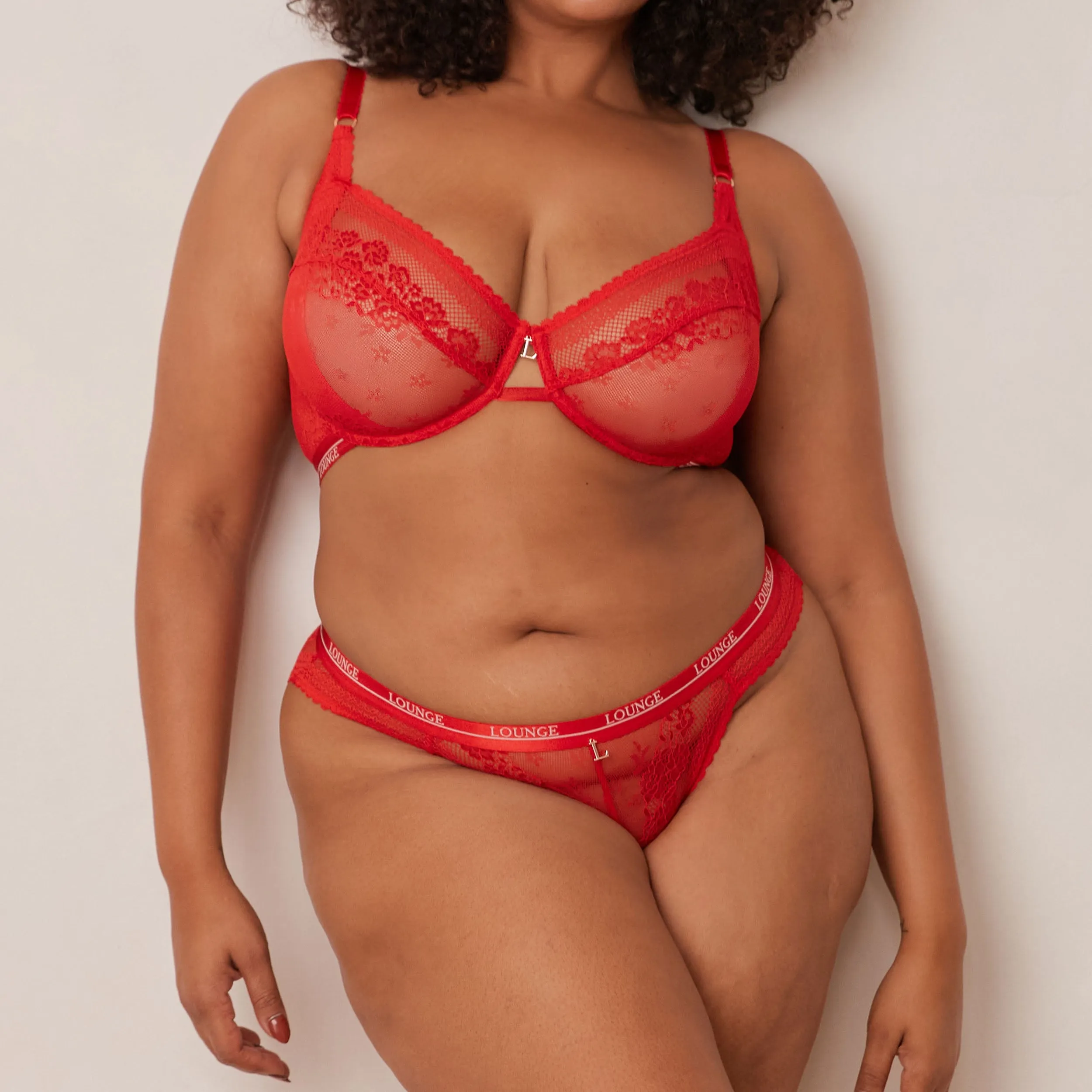 Liberty Balcony Bra  - Red