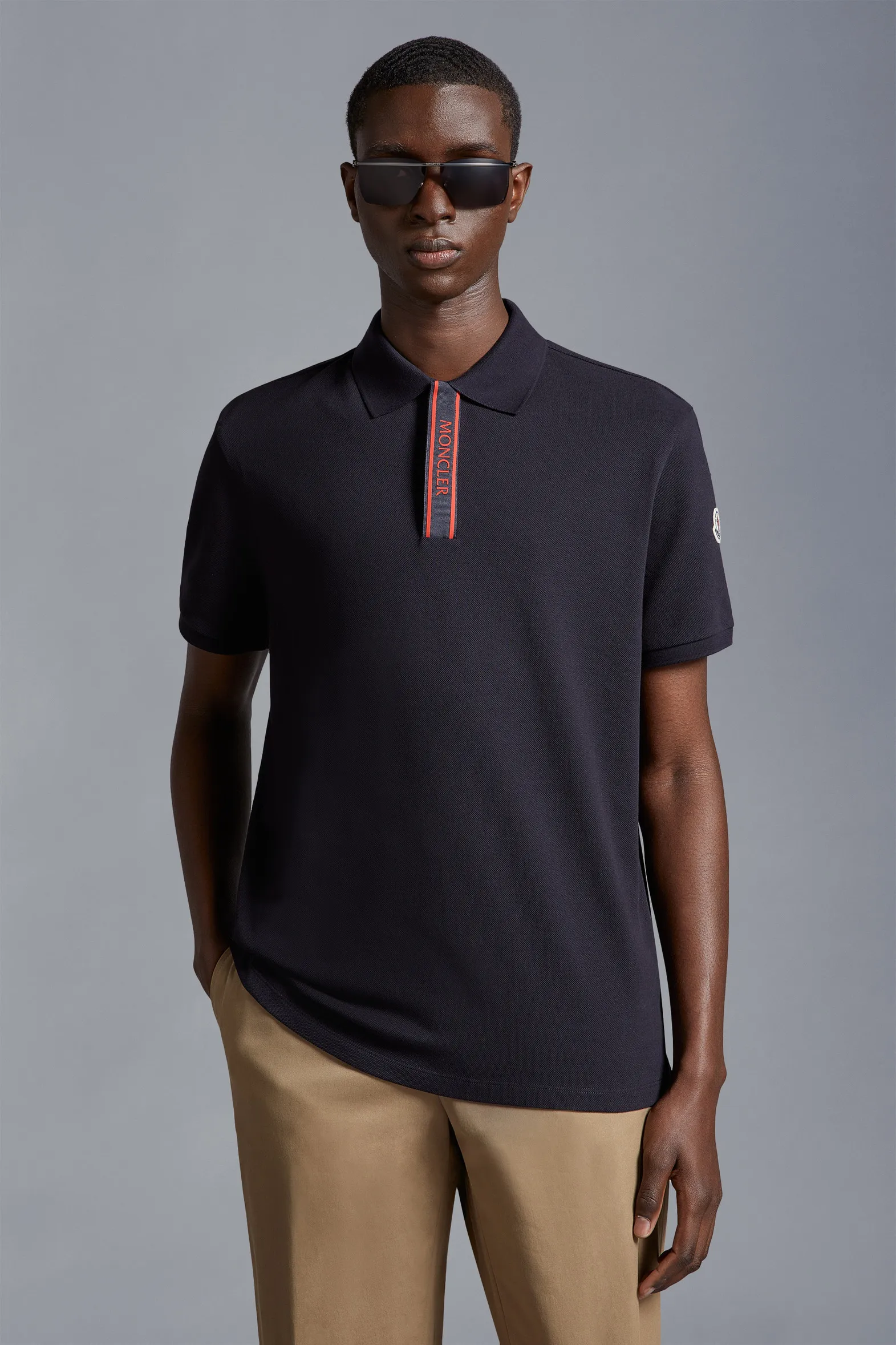 Logo Motif Polo Shirt by MONCLER