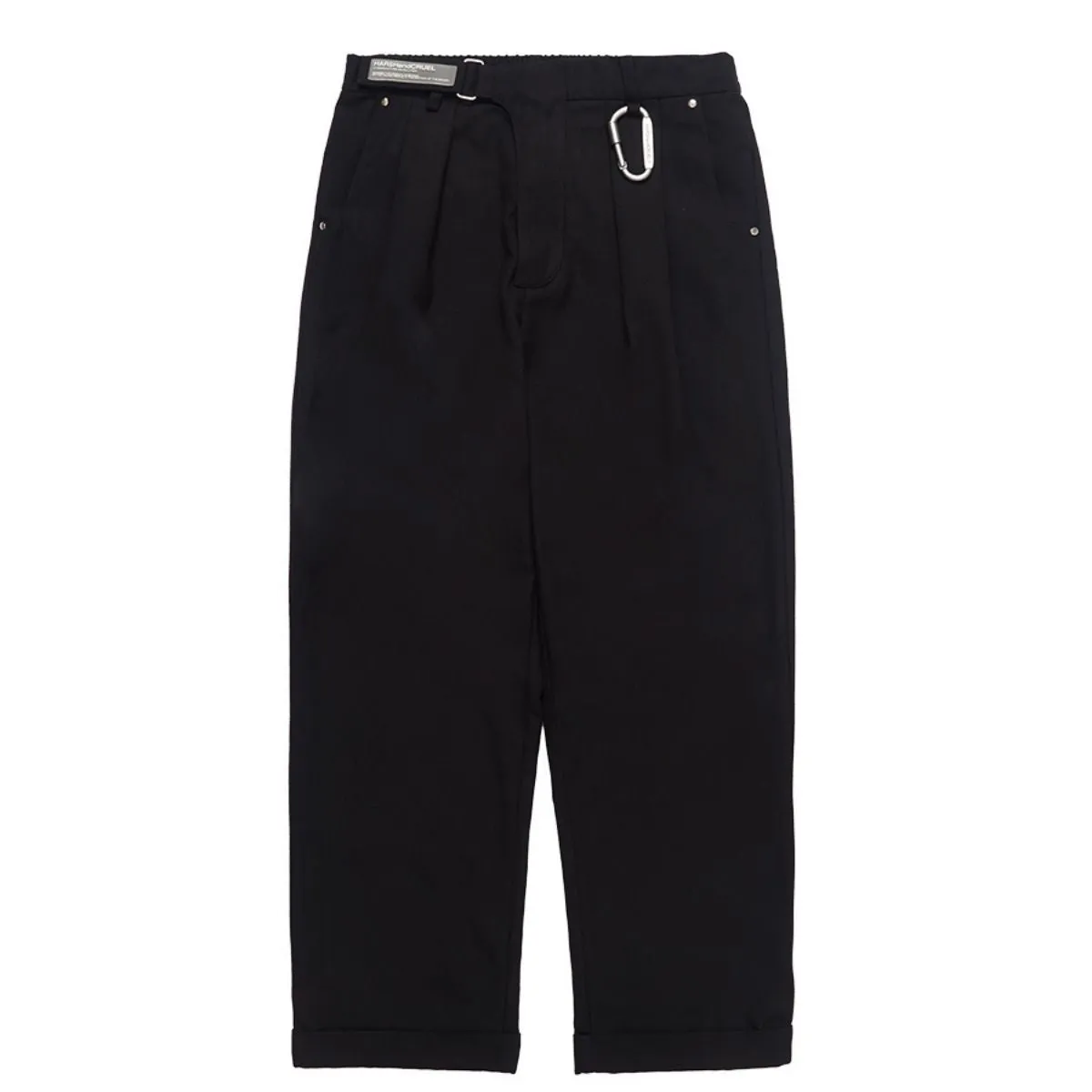 Logo Woolen Straight Trousers