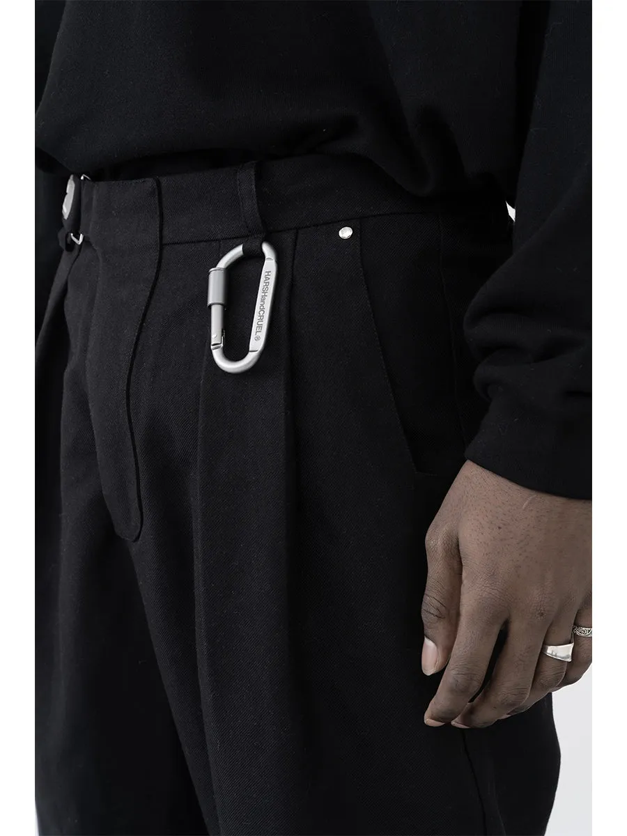 Logo Woolen Straight Trousers