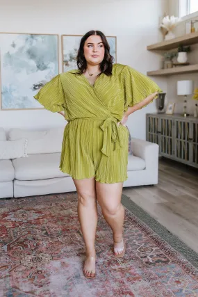 Green Plisse Romper - Shop Lovely Life Styles Today