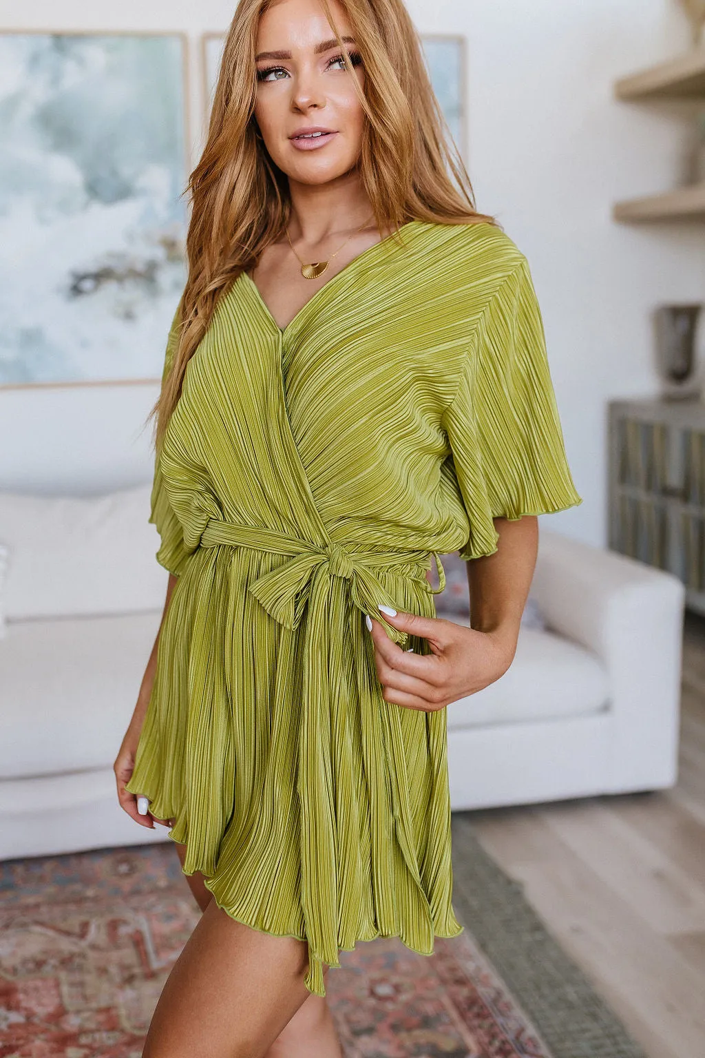 Green Plisse Romper - Shop Lovely Life Styles Today