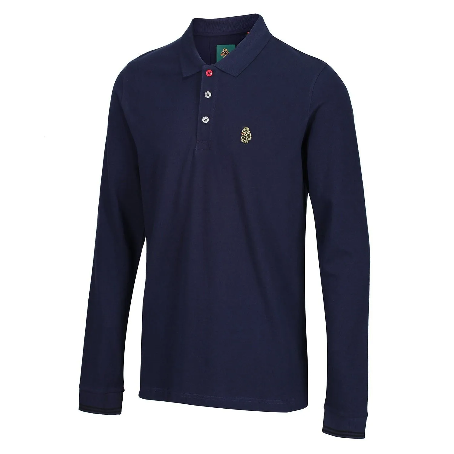 Luke 1977 New Mead Long Sleeved Polo Shirt - Navy