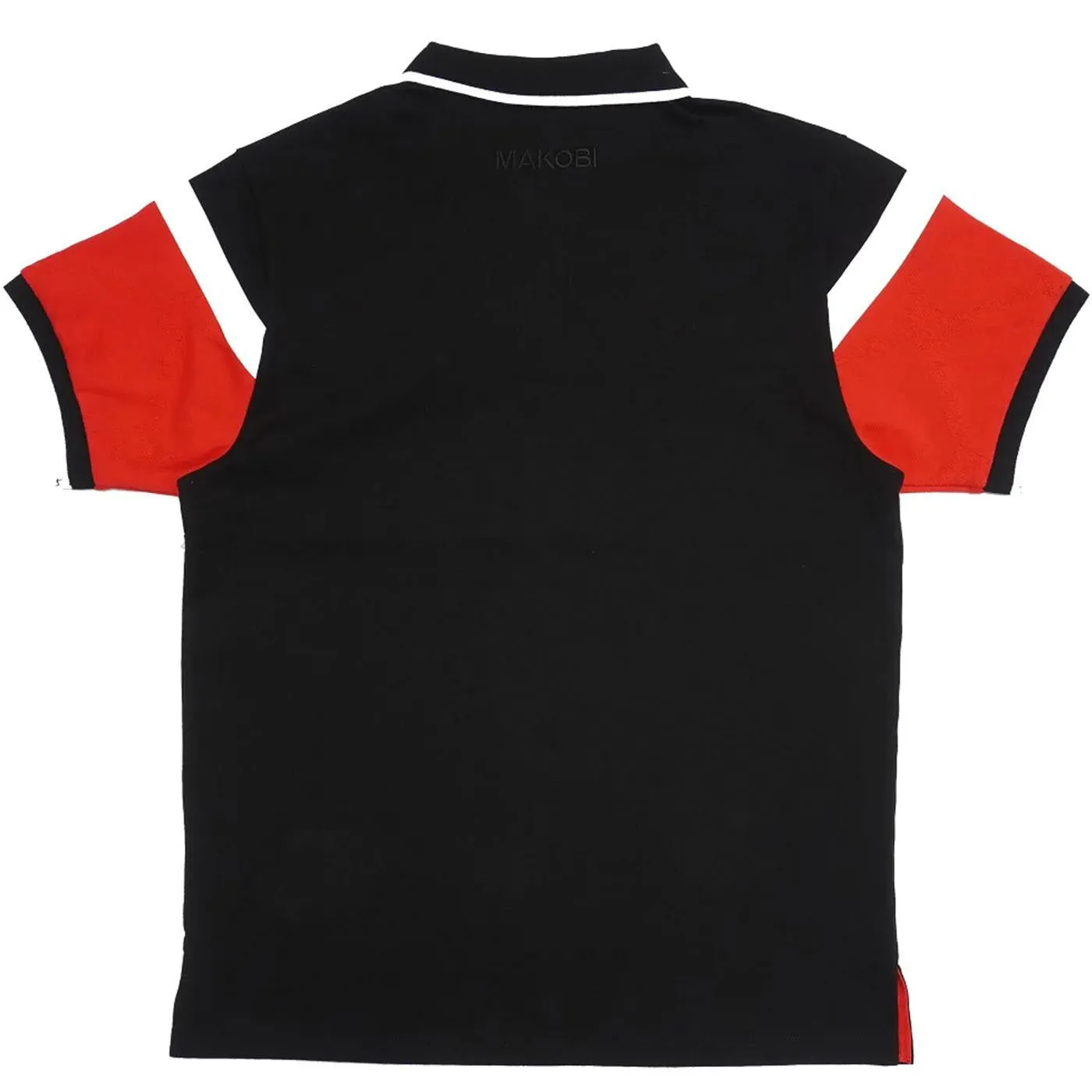 M392 Makobi Monogram Horizon Polo Shirt (Black/Red)