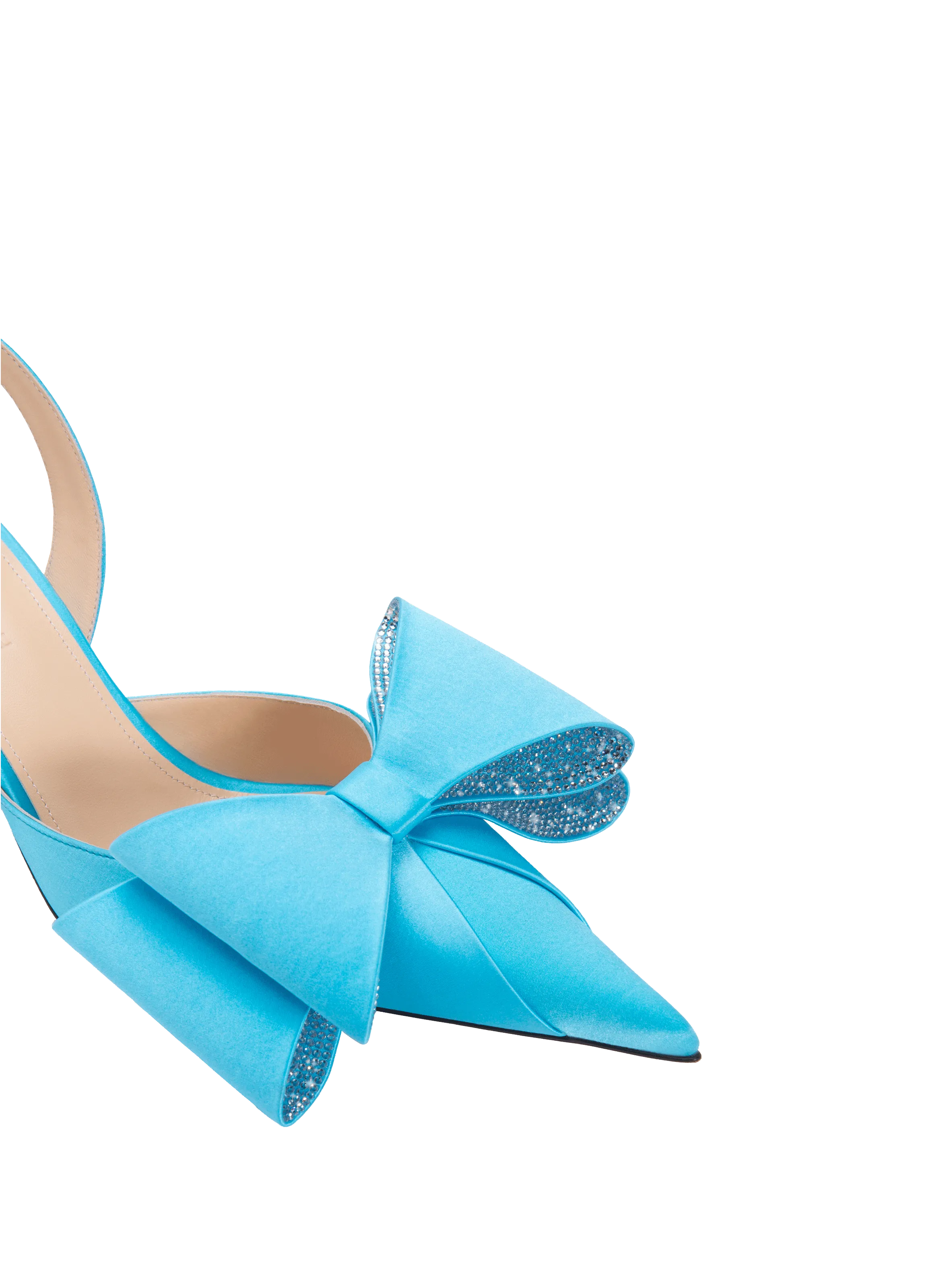 MACH & MACH  Le Cadeau silk heels - Blue