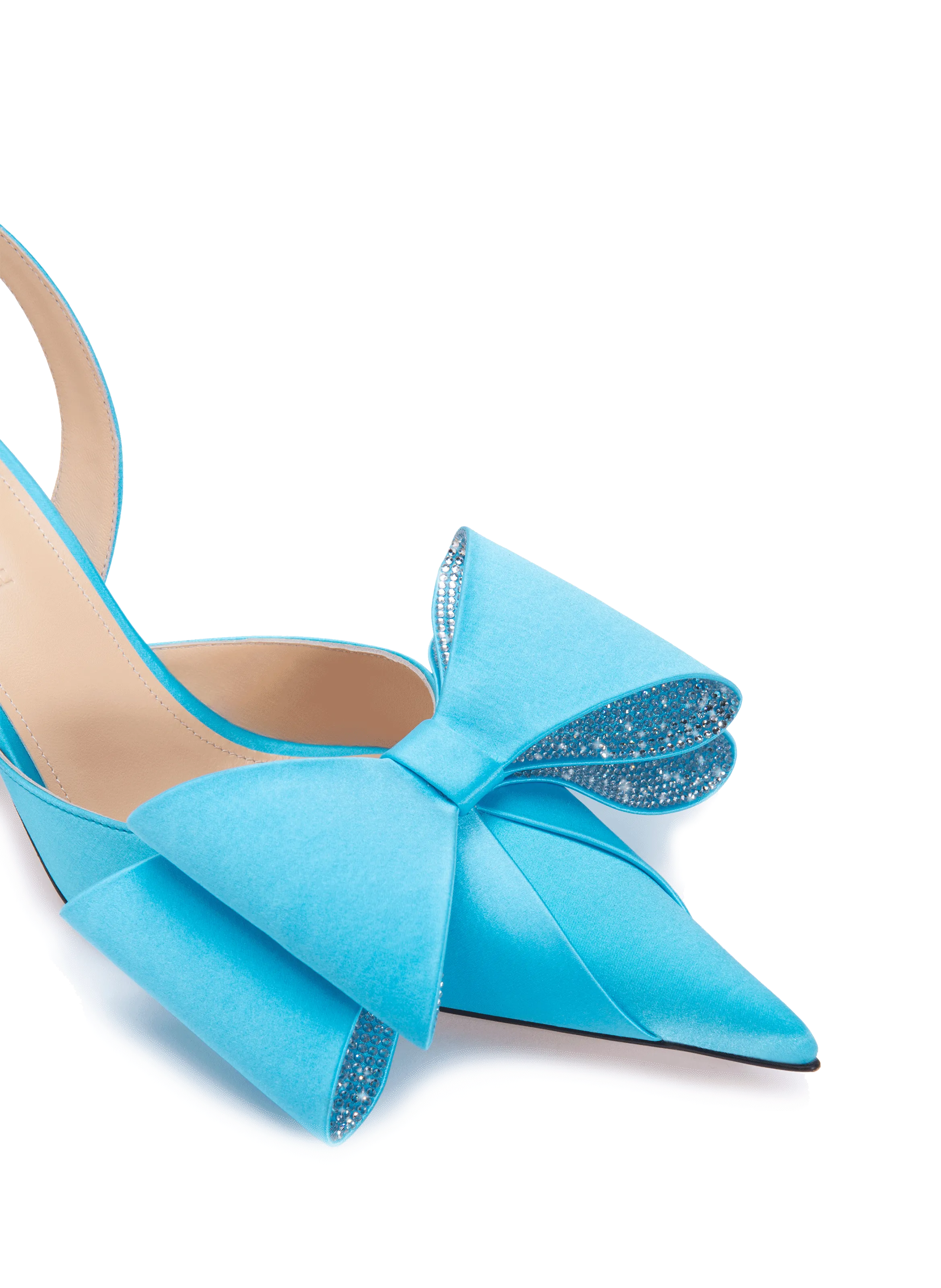 MACH & MACH  Le Cadeau silk heels - Blue