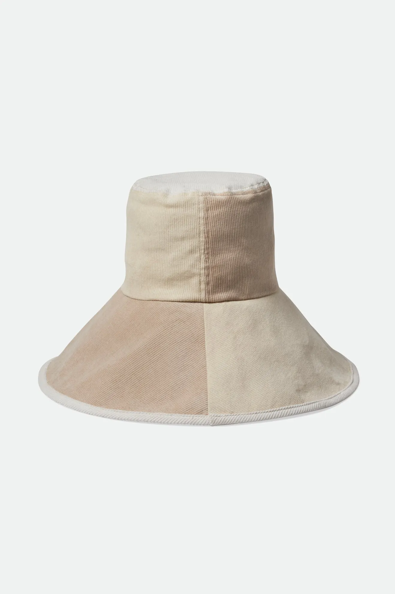 Maddie Packable Bucket Hat - Dove/Off White/White