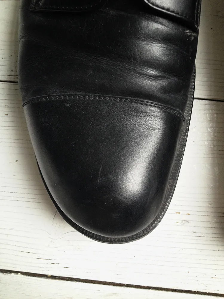 Maison Martin Margiela black heel-less oxfords size 40 from spring 2000