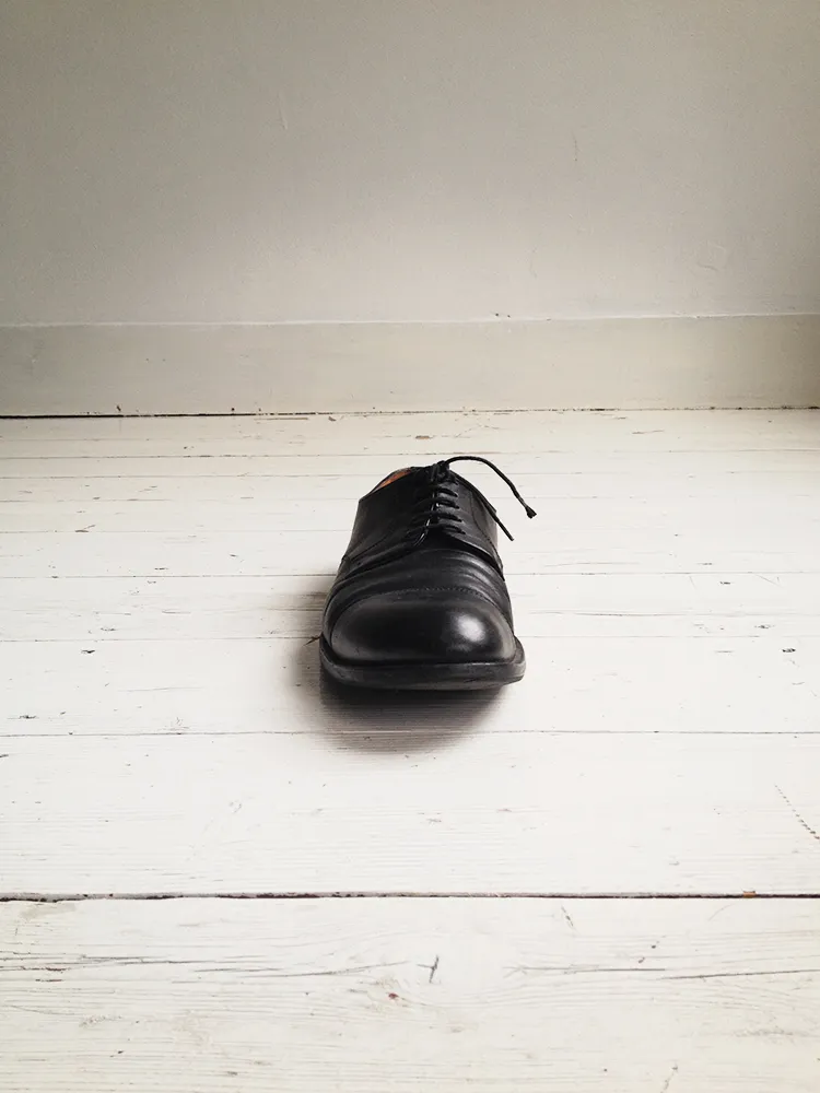 Maison Martin Margiela black heel-less oxfords size 40 from spring 2000