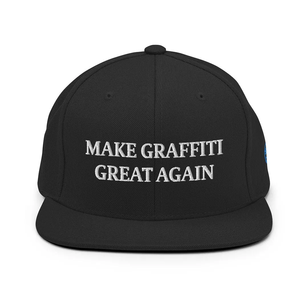 Make Graffiti Great Again Snapback Hat | Black