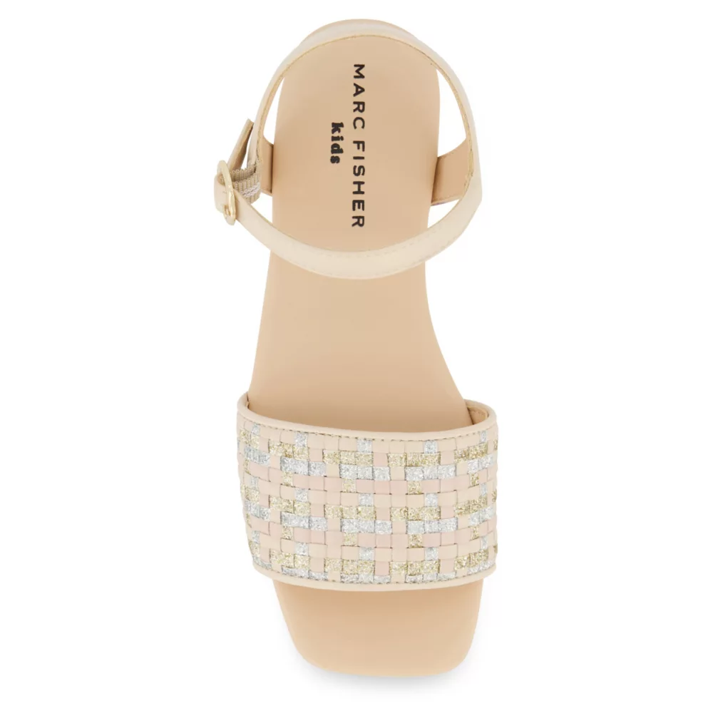 MARC FISHER  GIRLS LITTLE-BIG KID HAZEL WOVEN SANDAL