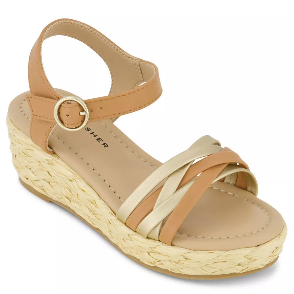 MARC FISHER  GIRLS LITTLE-BIG KID MARREN STRAP WEDGE SANDAL