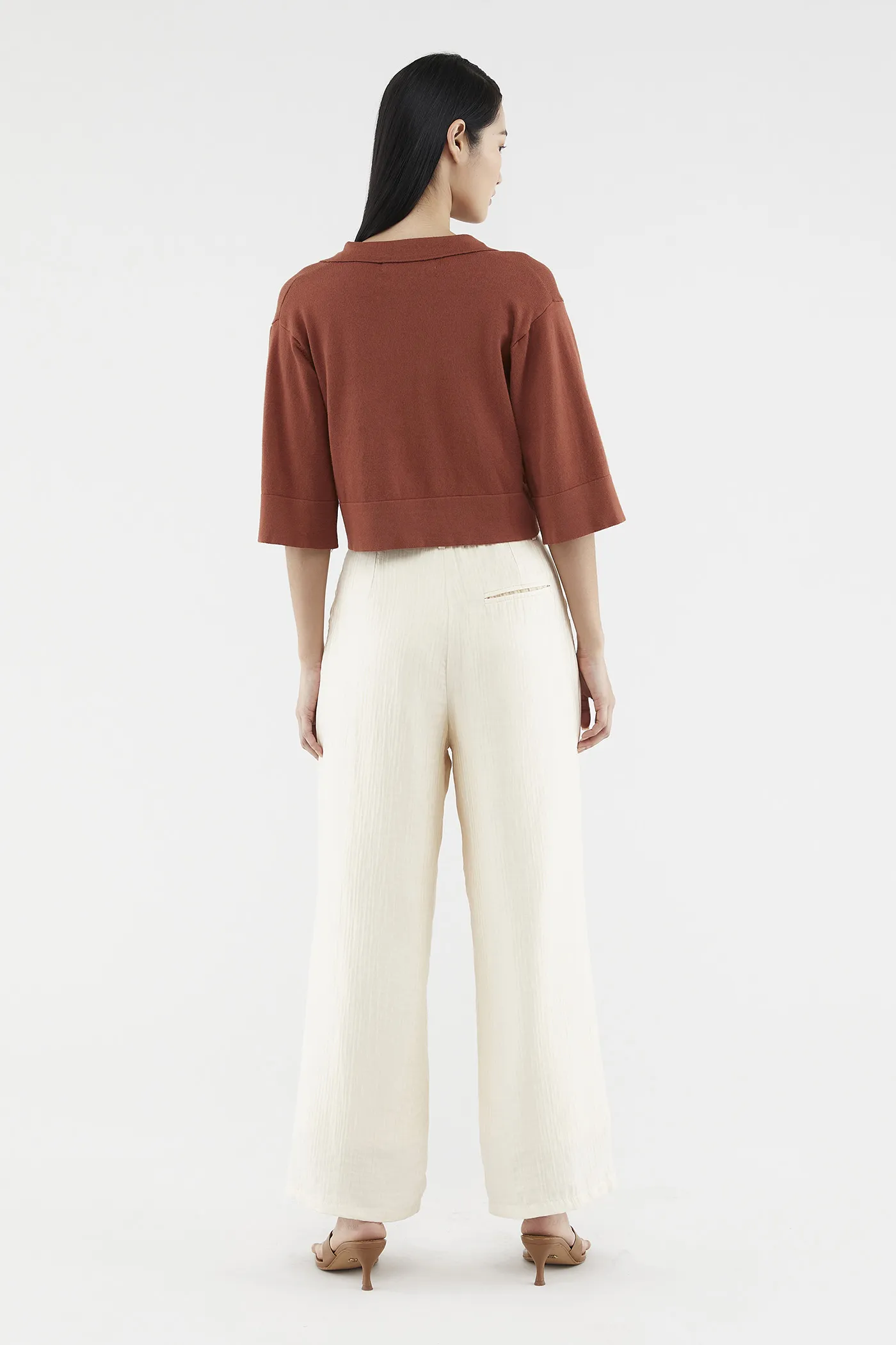 Maysen Collared Knit Top 