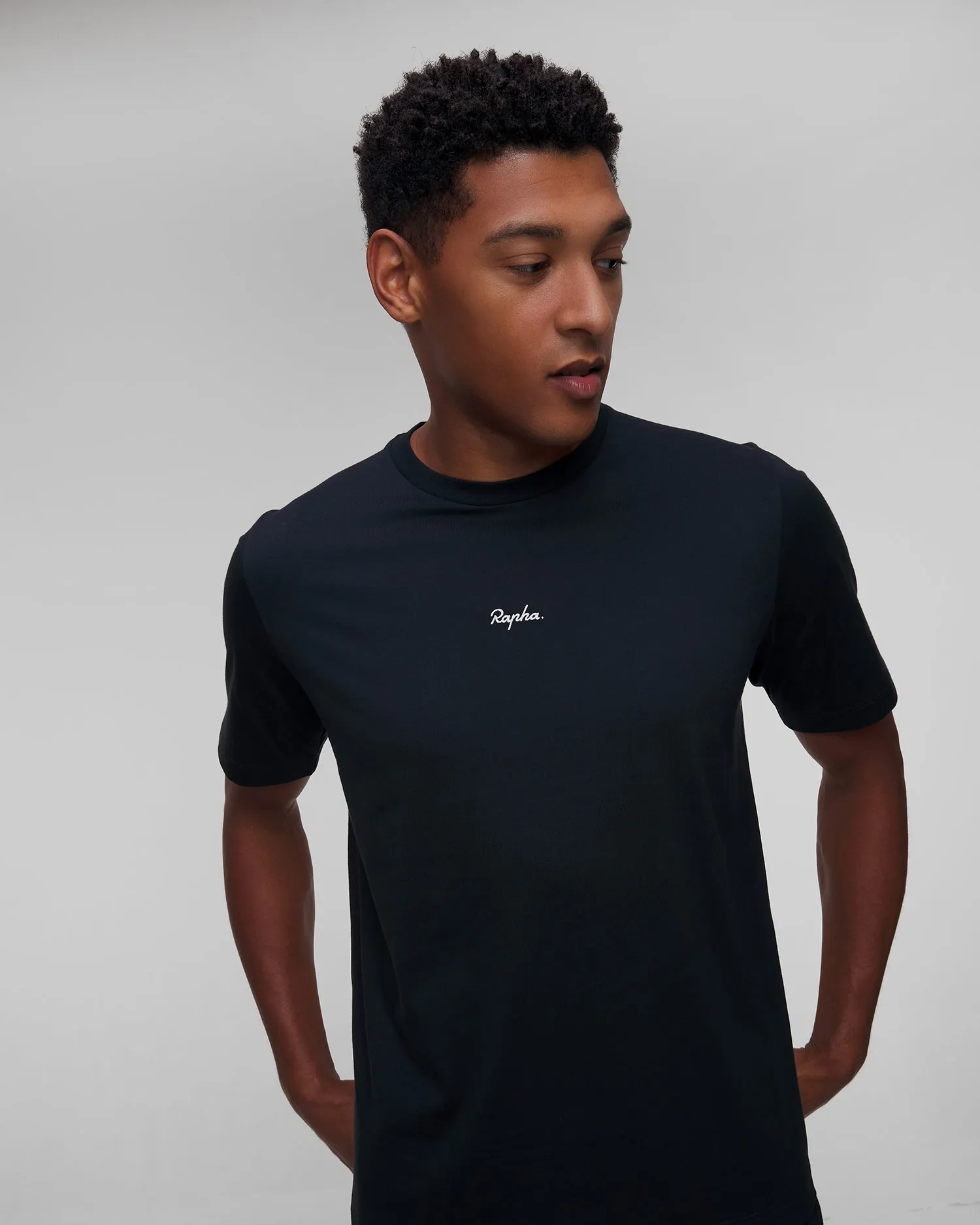 Men's cotton T-shirt Rapha black bgk01xx-agr