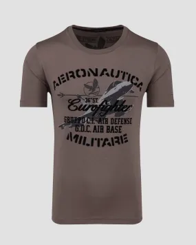 Men's grey T-shirt Aeronautica Militare 242TS2343J634-57568