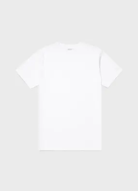 Men's Brushed Cotton Mock Neck in White