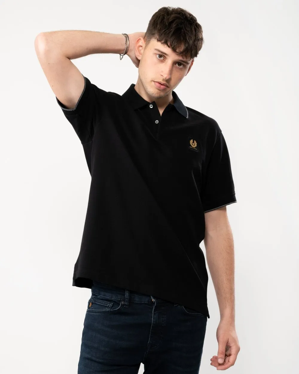 Mens Double Tipped Polo