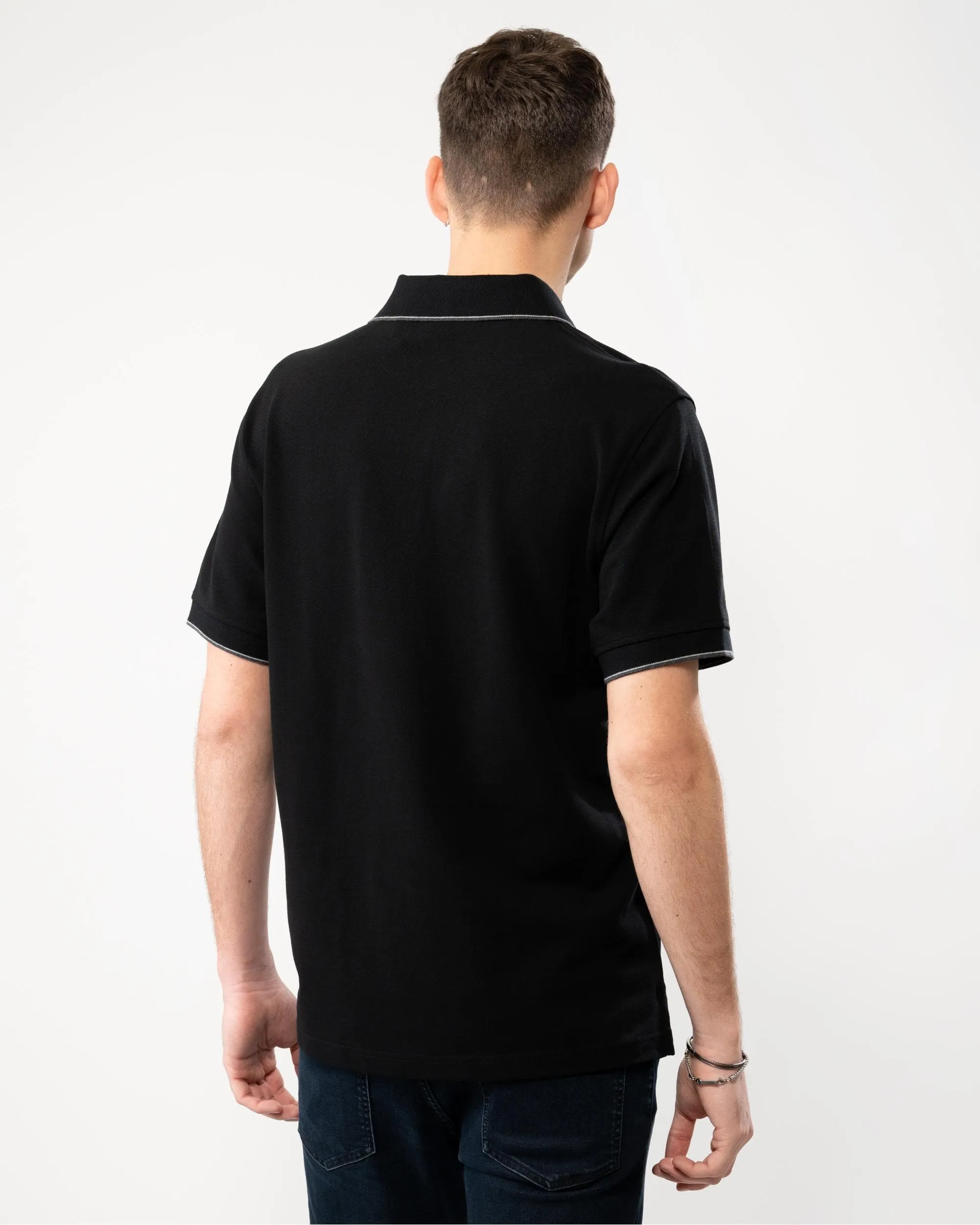 Mens Double Tipped Polo