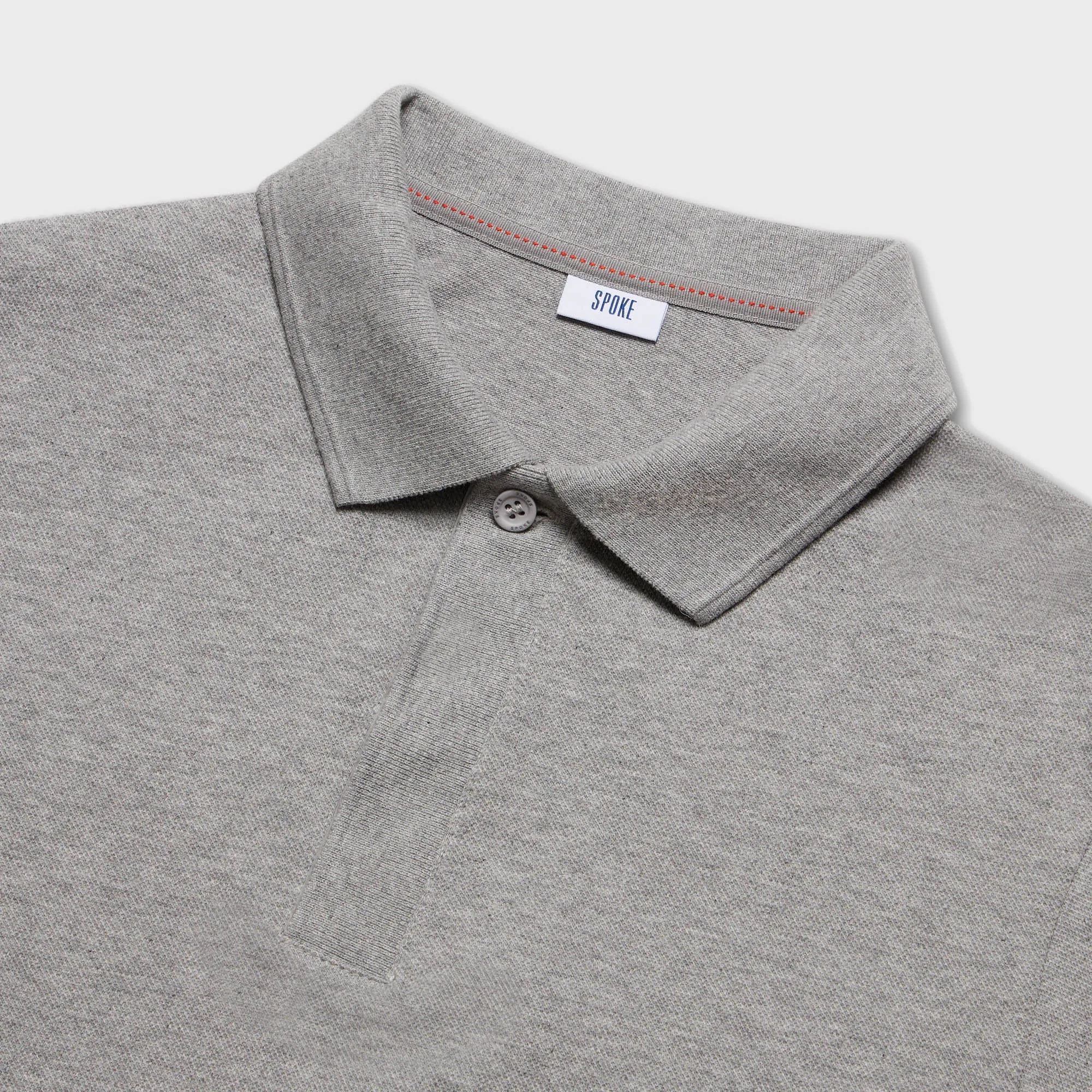 Men's Piqué Polo Shirt Grey