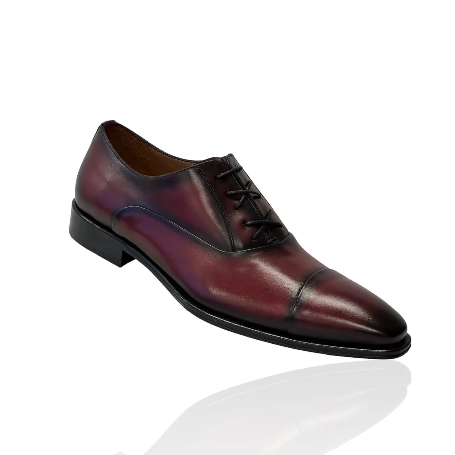 Mezlan Men's Burgundy Calf-Skin Formal Oxfords 20708 (MZ3726)