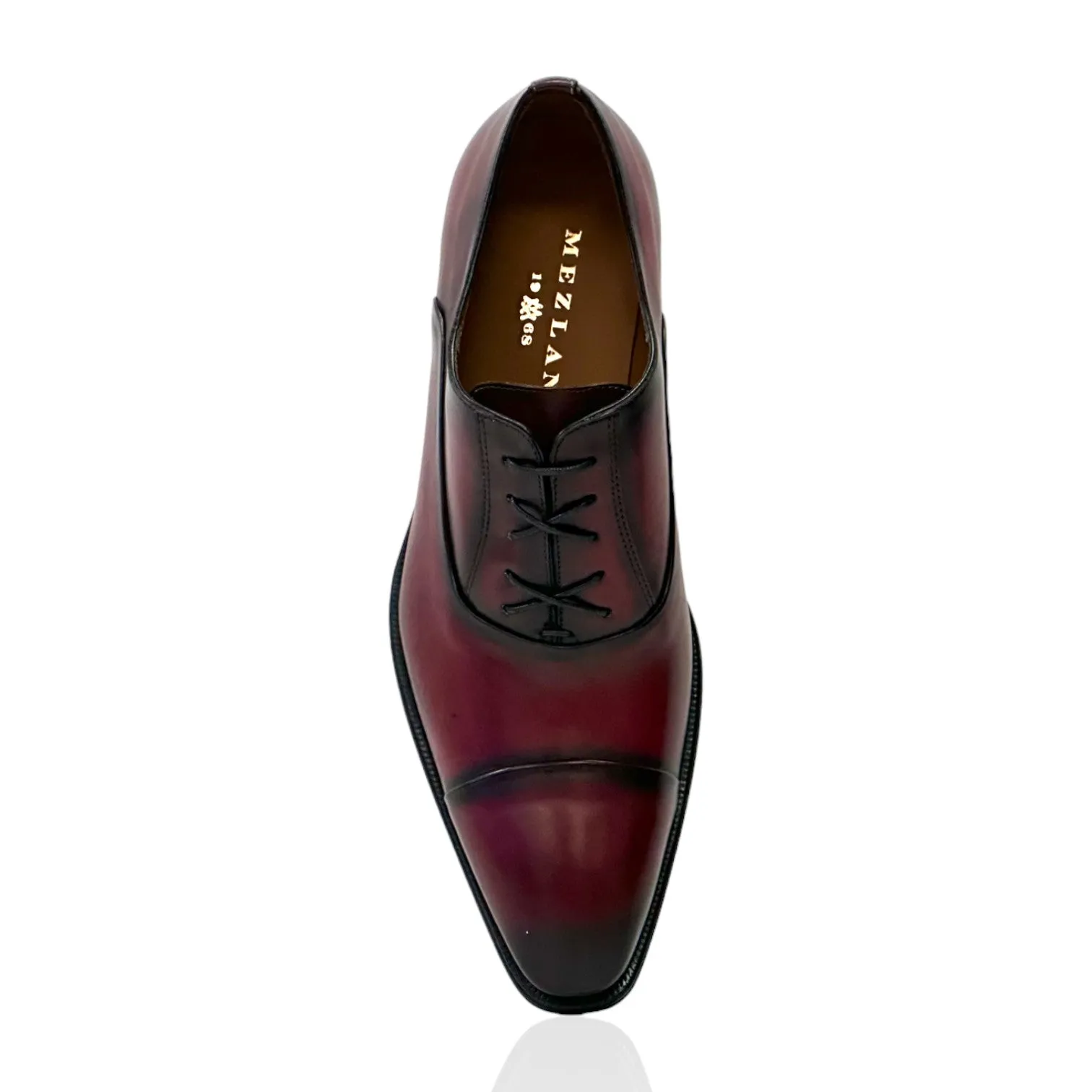 Mezlan Men's Burgundy Calf-Skin Formal Oxfords 20708 (MZ3726)