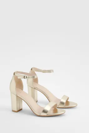 Mid Block Barely There Heels