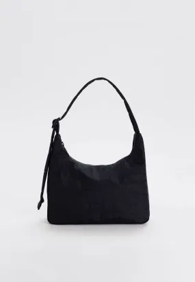 Mini Nylon Shoulder Bag - Black