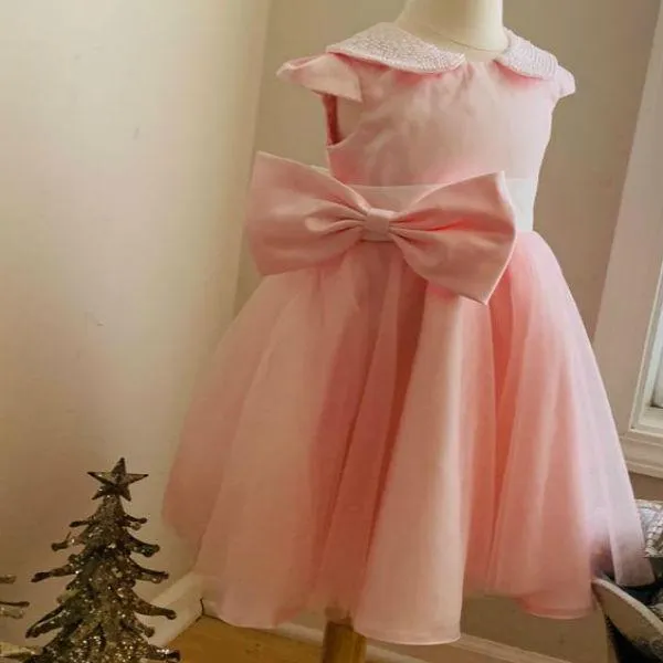 Princess Pearl Blush Rose Dress - Fast Shipping