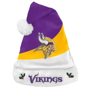 Minnesota Vikings Colorblock Santa Hat