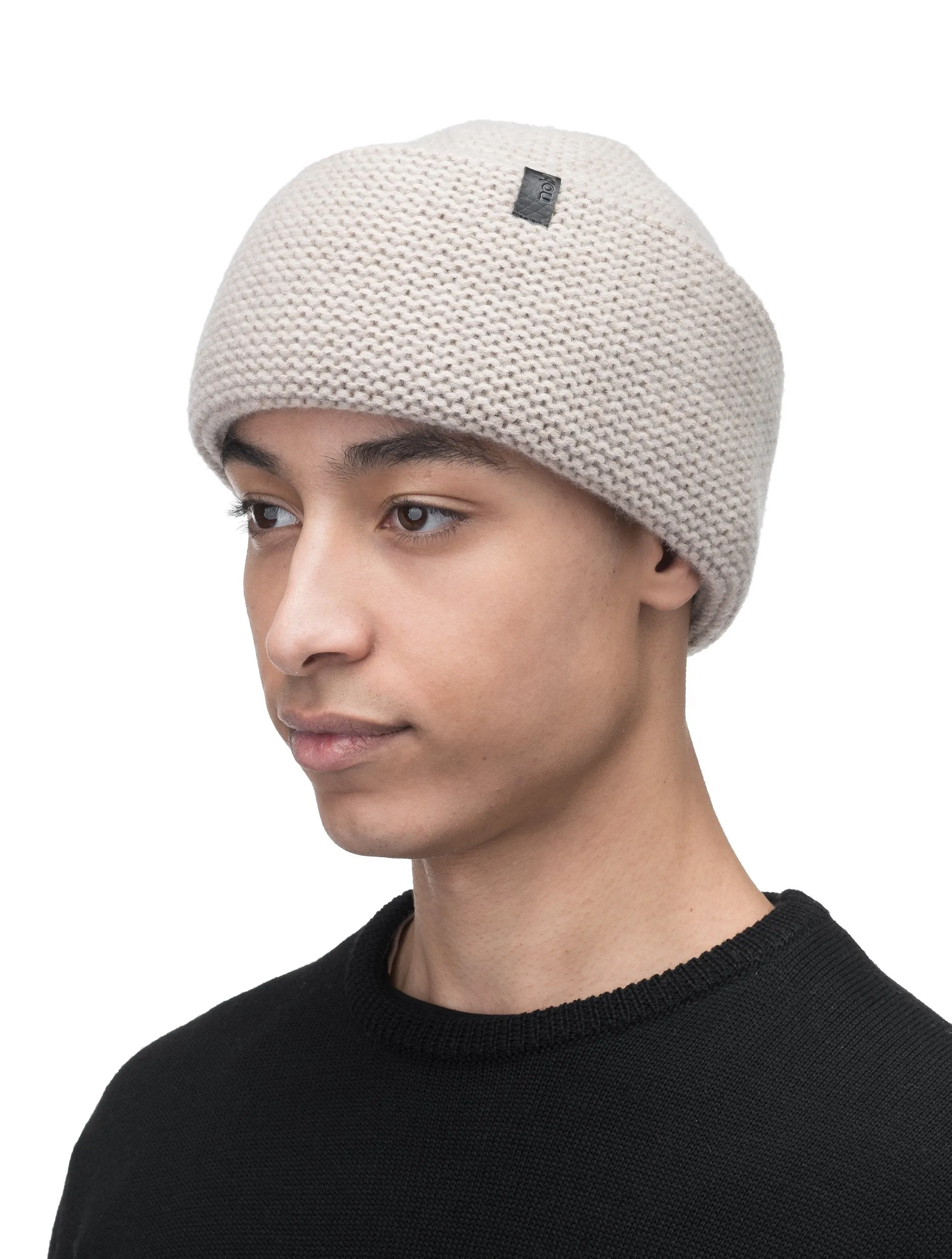 Mira Unisex Purl Knit Beanie