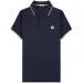 Moncler 'Classic' Logo Polo Navy