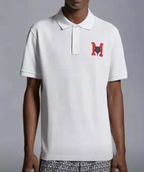 MONCLER Embroidered Monogram Polo Shirt